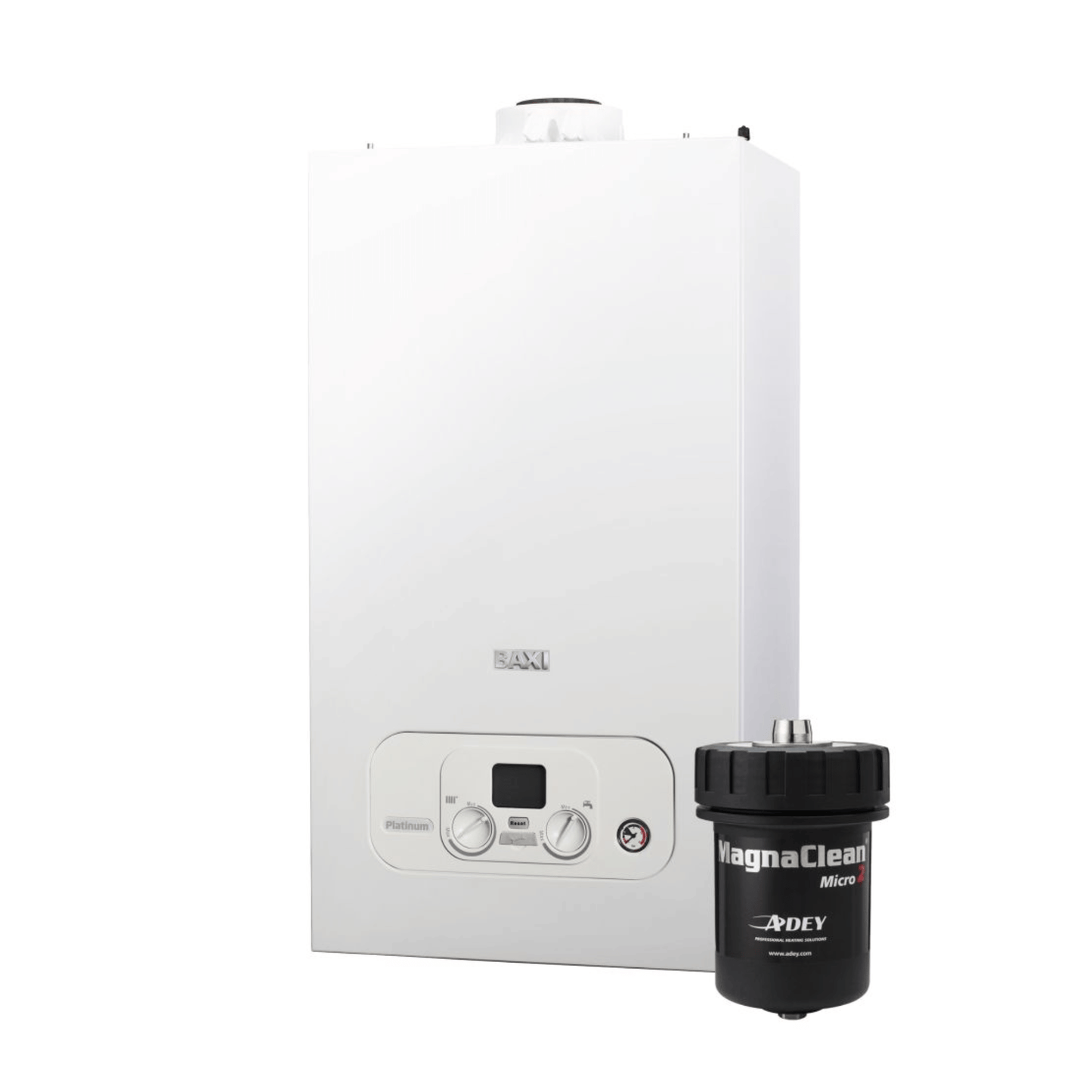 Baxi Platinum Compact Combi 25 with MagnaClean Micro2 Filter - Combi Boiler - 7844716