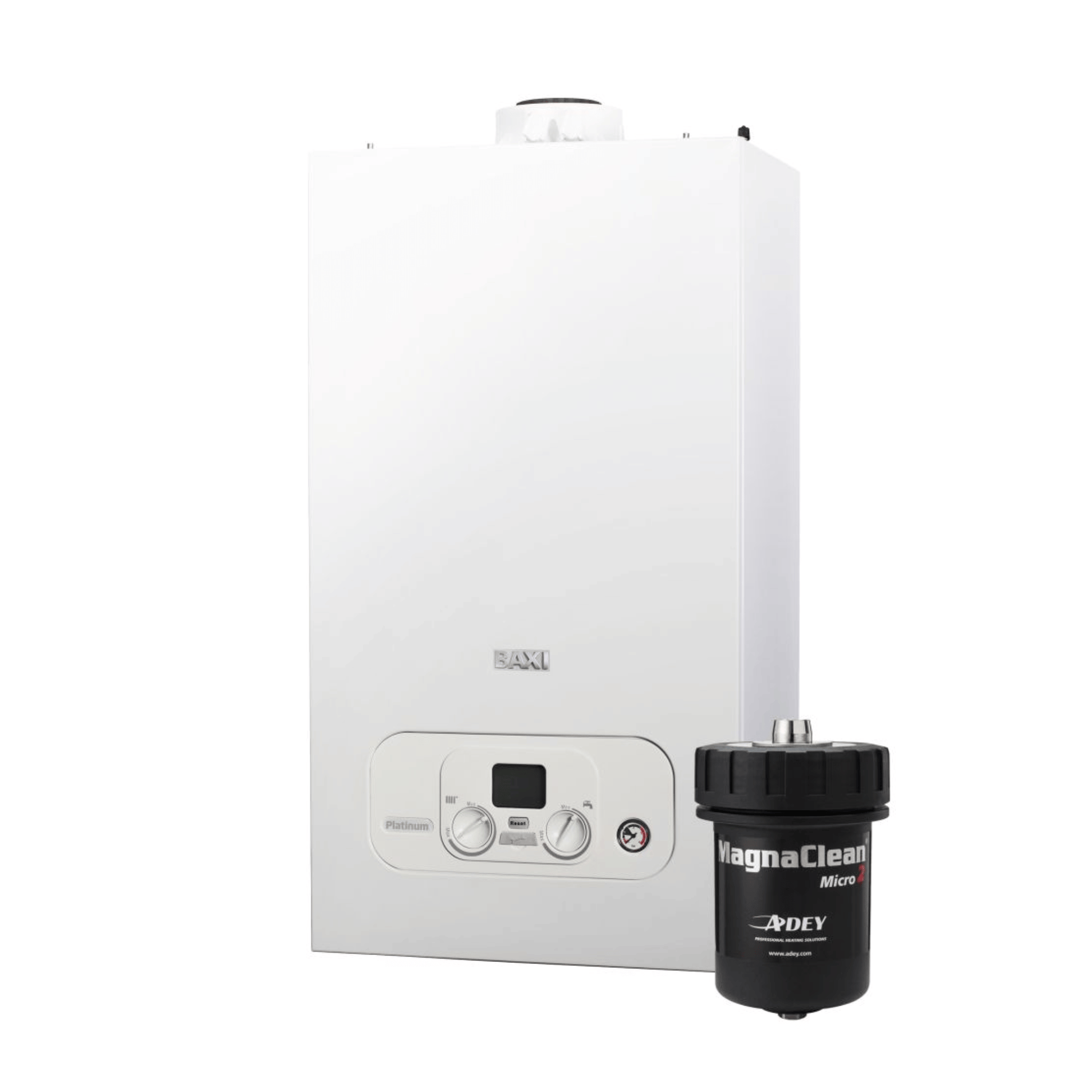 Baxi Platinum Compact Combi 36 with MagnaClean Micro2 Filter - Combi Boiler - 7844719
