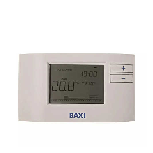 Baxi Plug-in Single Channel 7 Day RF Digital Programmable Room Thermostat - 7658789