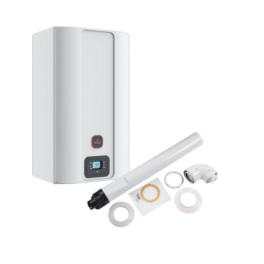 Biasi RinNova Adaptive 35C Combi Boiler & Horizontal Flue - Natural Gas / LPG - 35kW