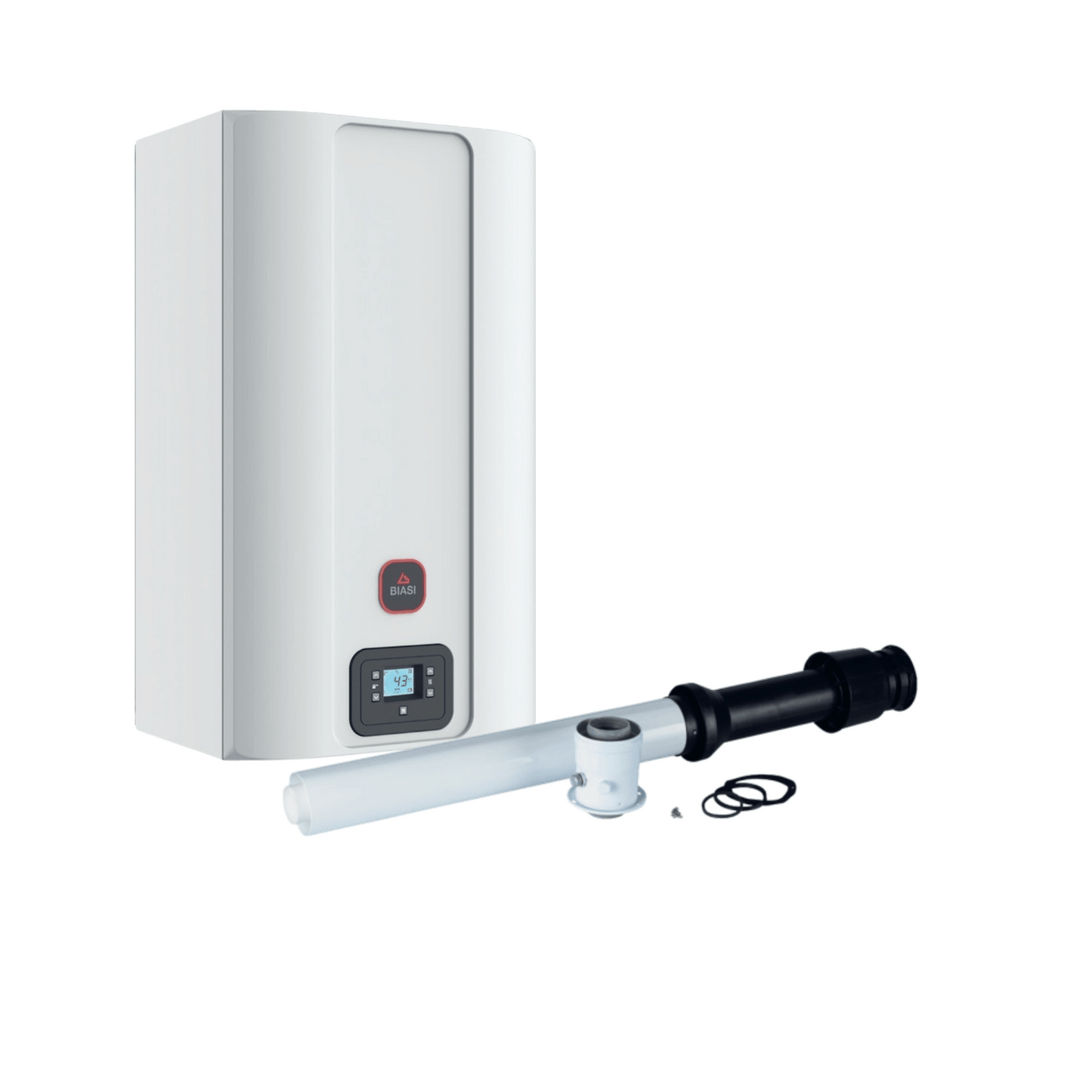 Biasi RinNova Adaptive 35C Combi Boiler & Vertical Flue - Natural Gas / LPG - 35kW