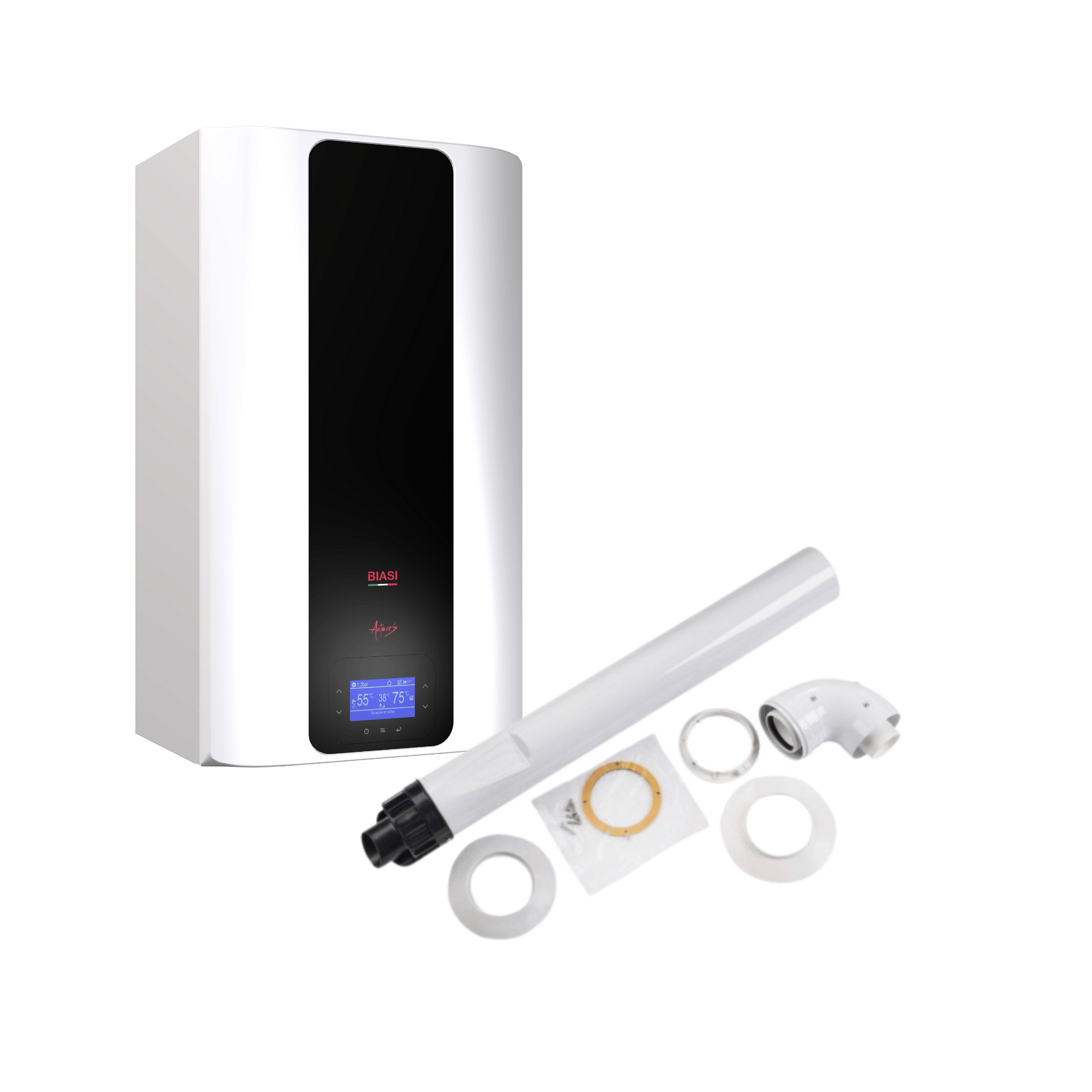 Biasi Antares 30C Combi Boiler & Horizontal Flue - Natural Gas / LPG - 30kW