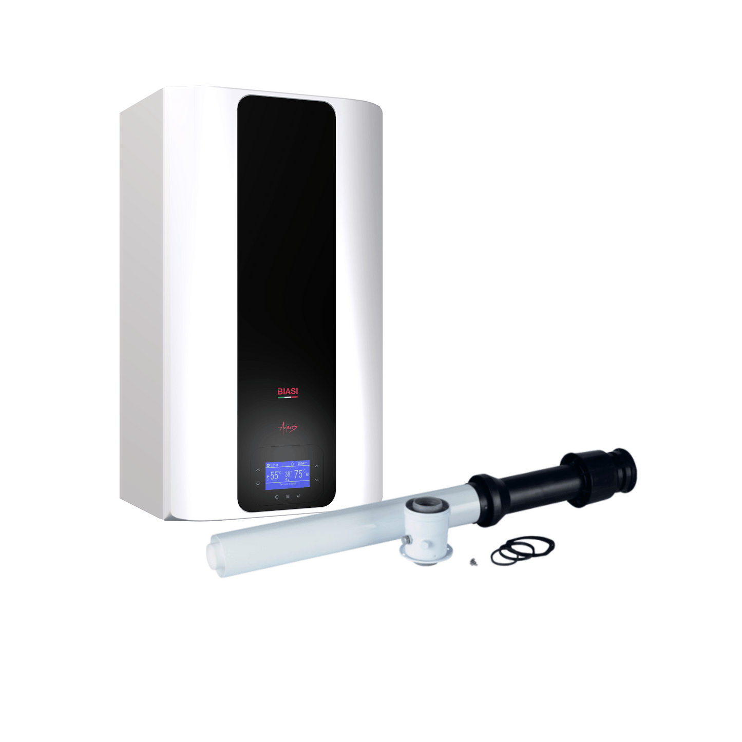 Biasi Antares Plus 35C Combi Boiler & Vertical Flue - Natural Gas / LPG - 35kW