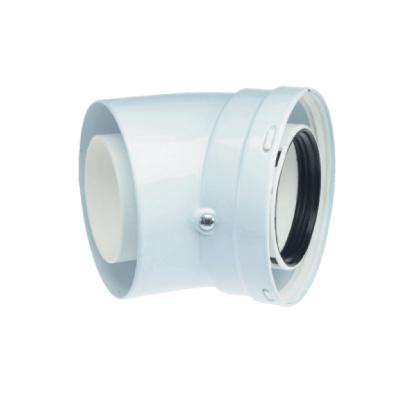 Biasi HE Vertical Flue Elbow - 45 Degree Bend - 80/125mm - 10999.0409.1