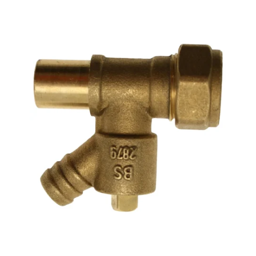 Brass - Drain Off - Fitting Adaptor - 15mm
