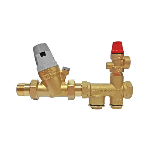 Caleffi 2 Piece Adjustable Reducer Multibloc - 6 Bar - 28mm x 1" - CA-100143