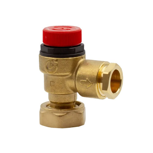 Caleffi Pressure Relief Valve with Loose Nut - 6 Bar - F0000992