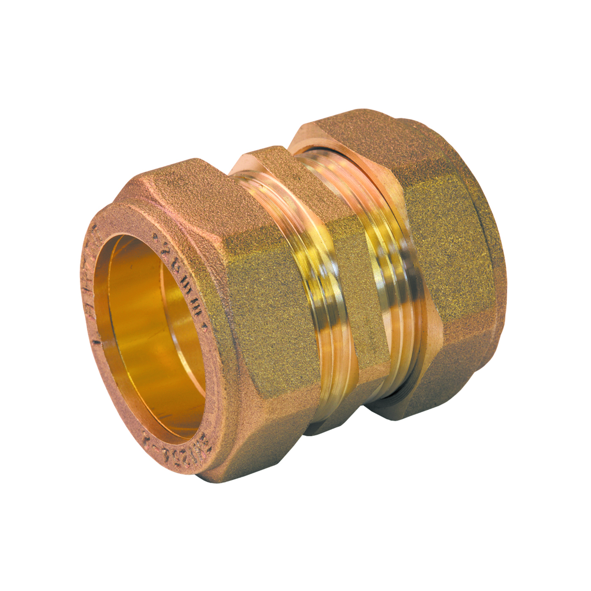 Brass Compression - Straight Coupling - 8mm