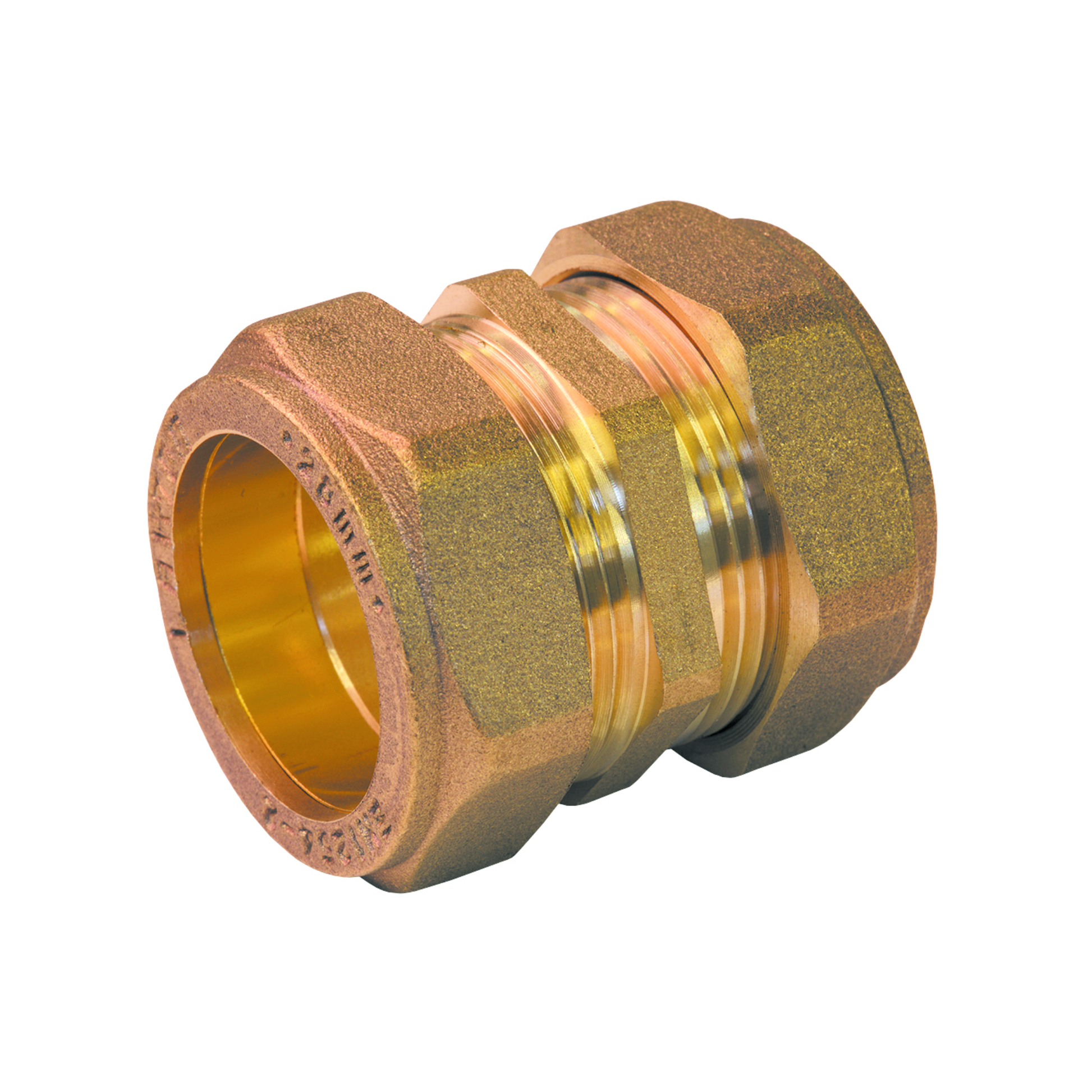 Brass Compression - Straight Coupling - 8mm
