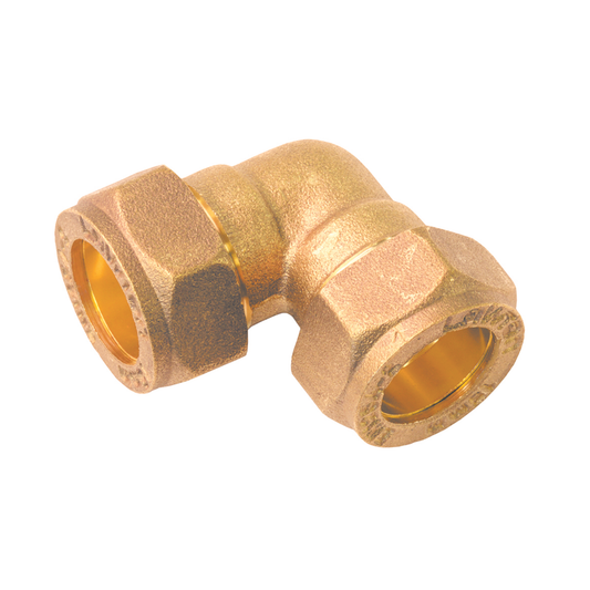 Brass Compression - Equal Elbow - 8mm