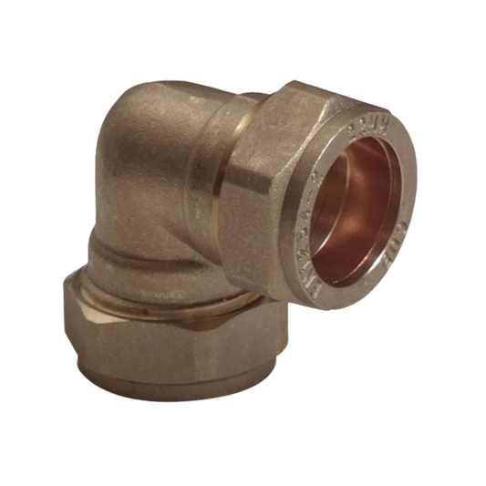 Heavy Pattern Compression - Reducing Elbow - 22mm x 15mm