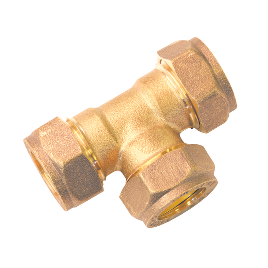 Brass Compression - Equal Tee - 8mm