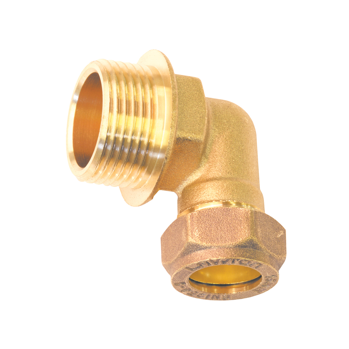 Brass Compression - Male Iron Elbow - 8mm x 1/4"