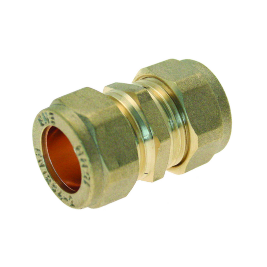 Brass Compression - Slip Coupling - 22mm