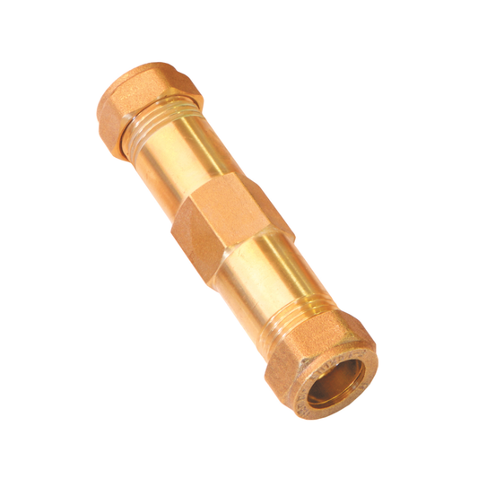 Brass Compression - Repair Coupling - 22mm