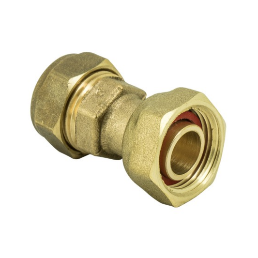 Brass Compression - Straight Tap Connector - 22mm x 3/4"