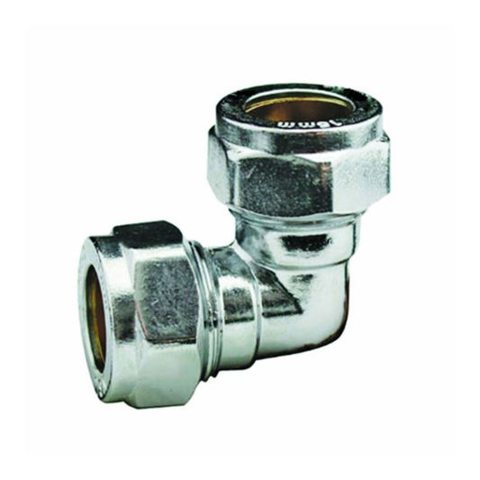 Chrome Plated Compression - Equal Elbow - 54mm