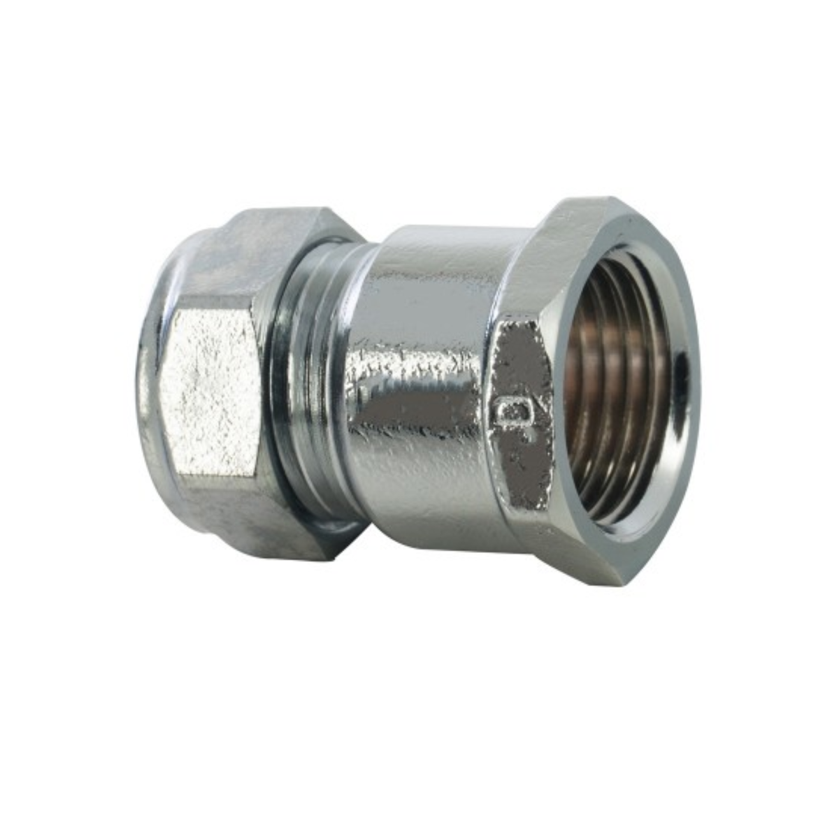 Chrome Plated Compression - Female Iron Coupling - 35mm x 1 1/4"