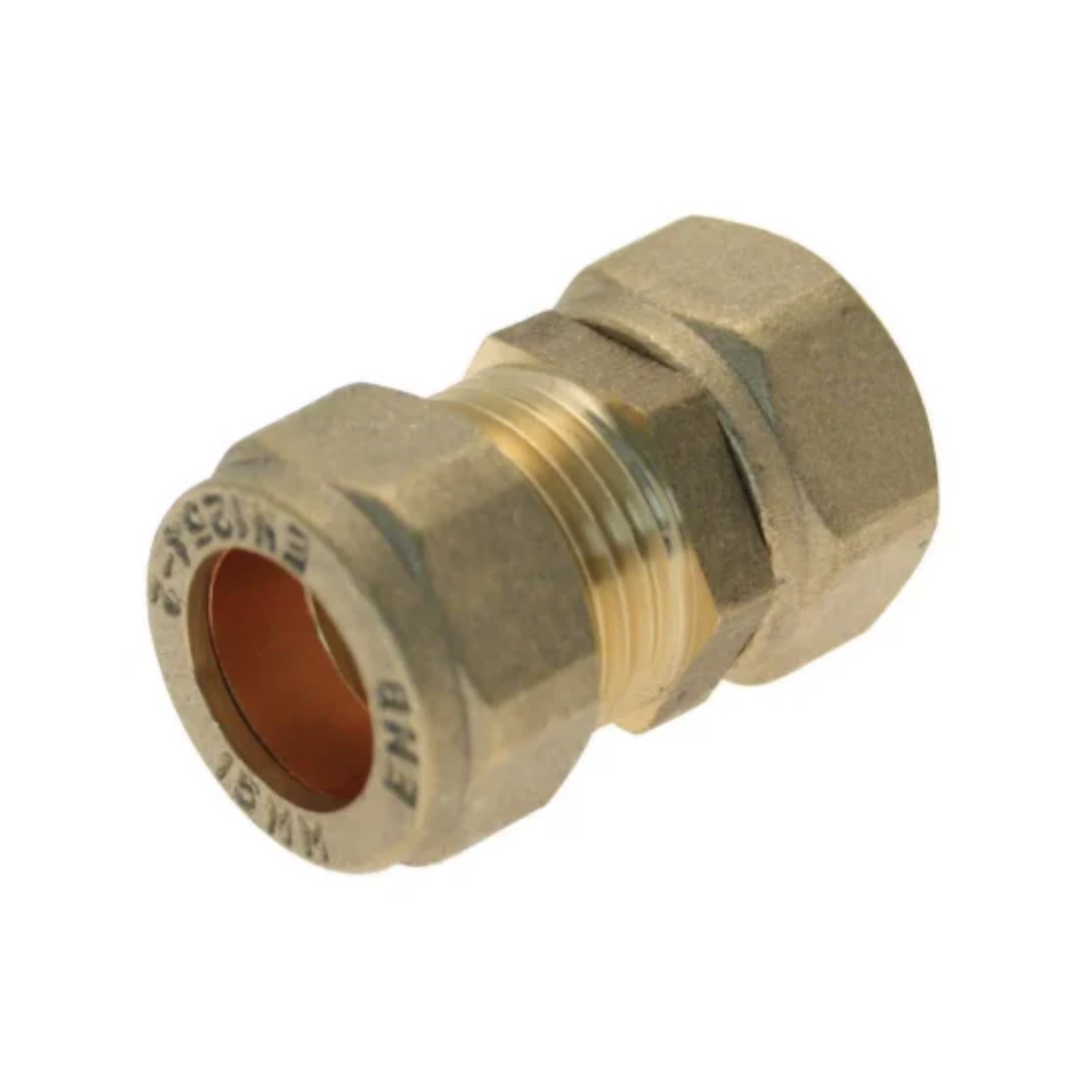 Heavy Pattern Compression - Straight Tap Connector - 22mm x 3/4"