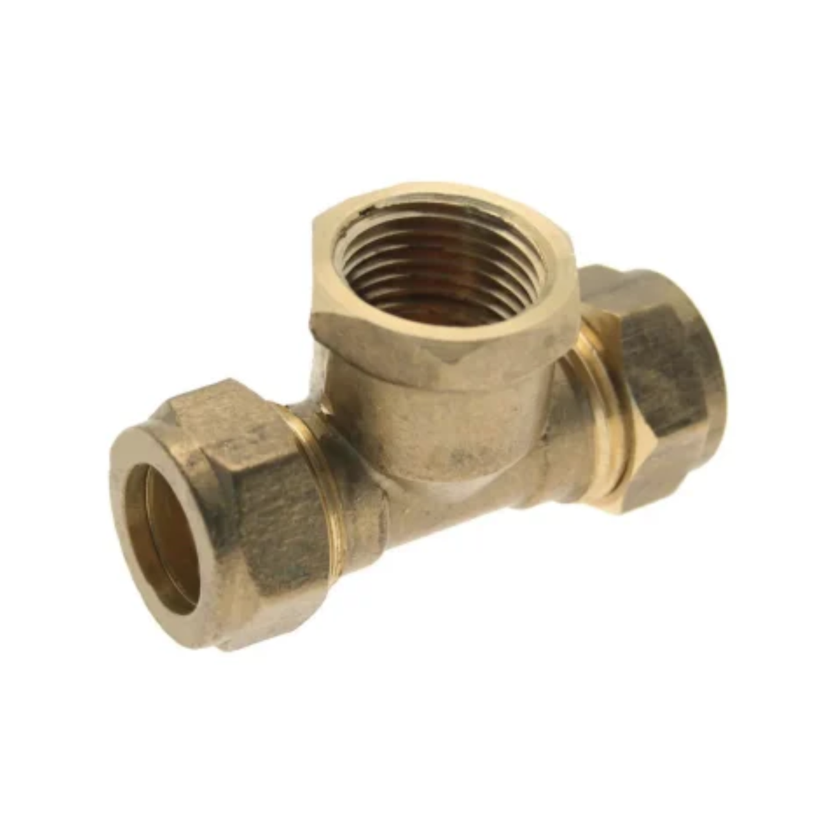 Heavy Pattern Compression - Female Iron Branch Tee - 22mm x 22mm x 1/2"