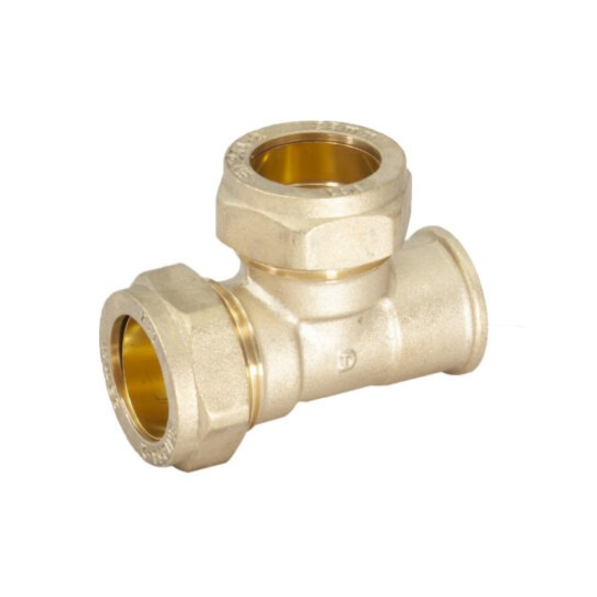 Heavy Pattern Compression - Female Iron One End Tee - 22mm x 1/2" x 22mm