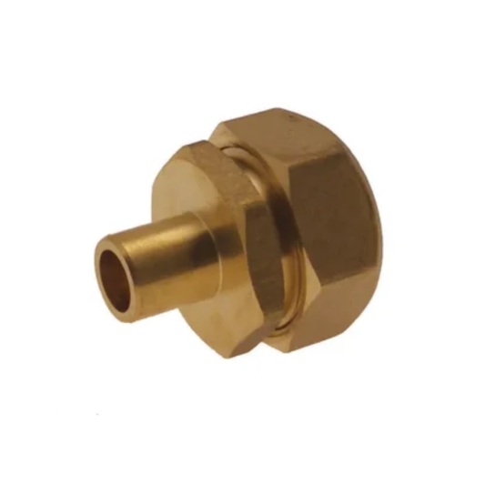 Brass Compression - Adaptor for MDPE - 22mm x 25mm MDPE