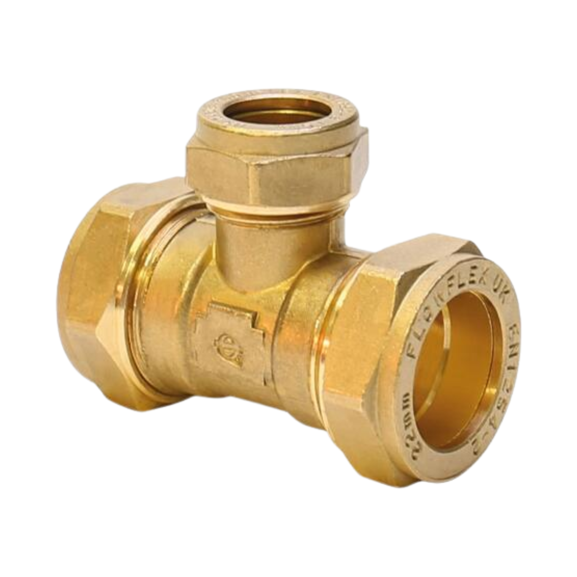 Brass Compression - Branch Reducing Tee - 54mm x 54mm x 42mm