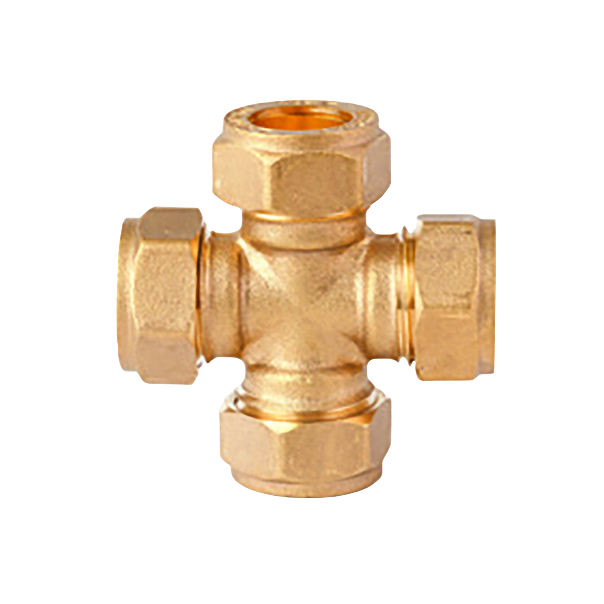 Brass Compression - Cross Tee - 28mm