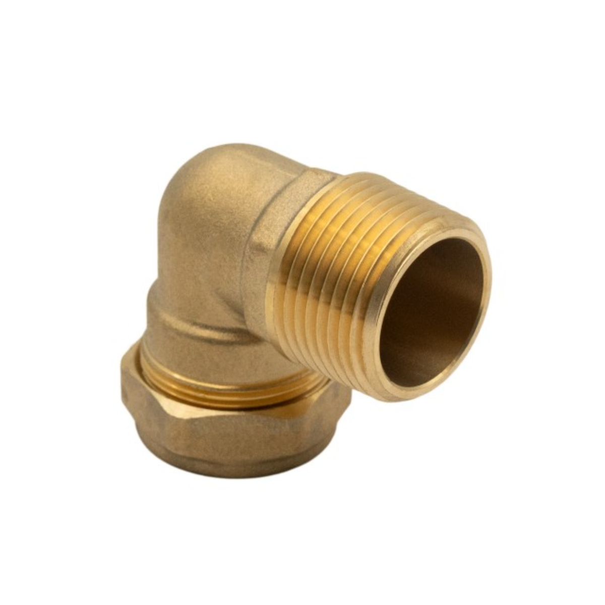 Brass Compression - Male Iron Taper Elbow - 28mm x 1"