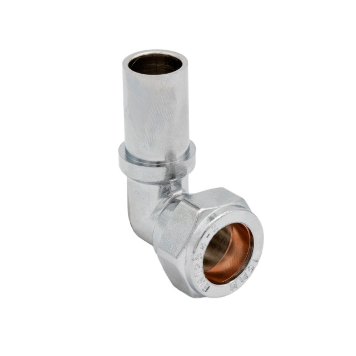 Chrome Plated Compression - Stem Elbow - 15mm
