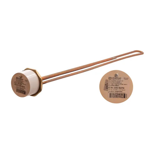 Cotherm Copper Immersion Heater and TSR Thermostat - 27" - 2 1/4" - 3kW - ELE27CU