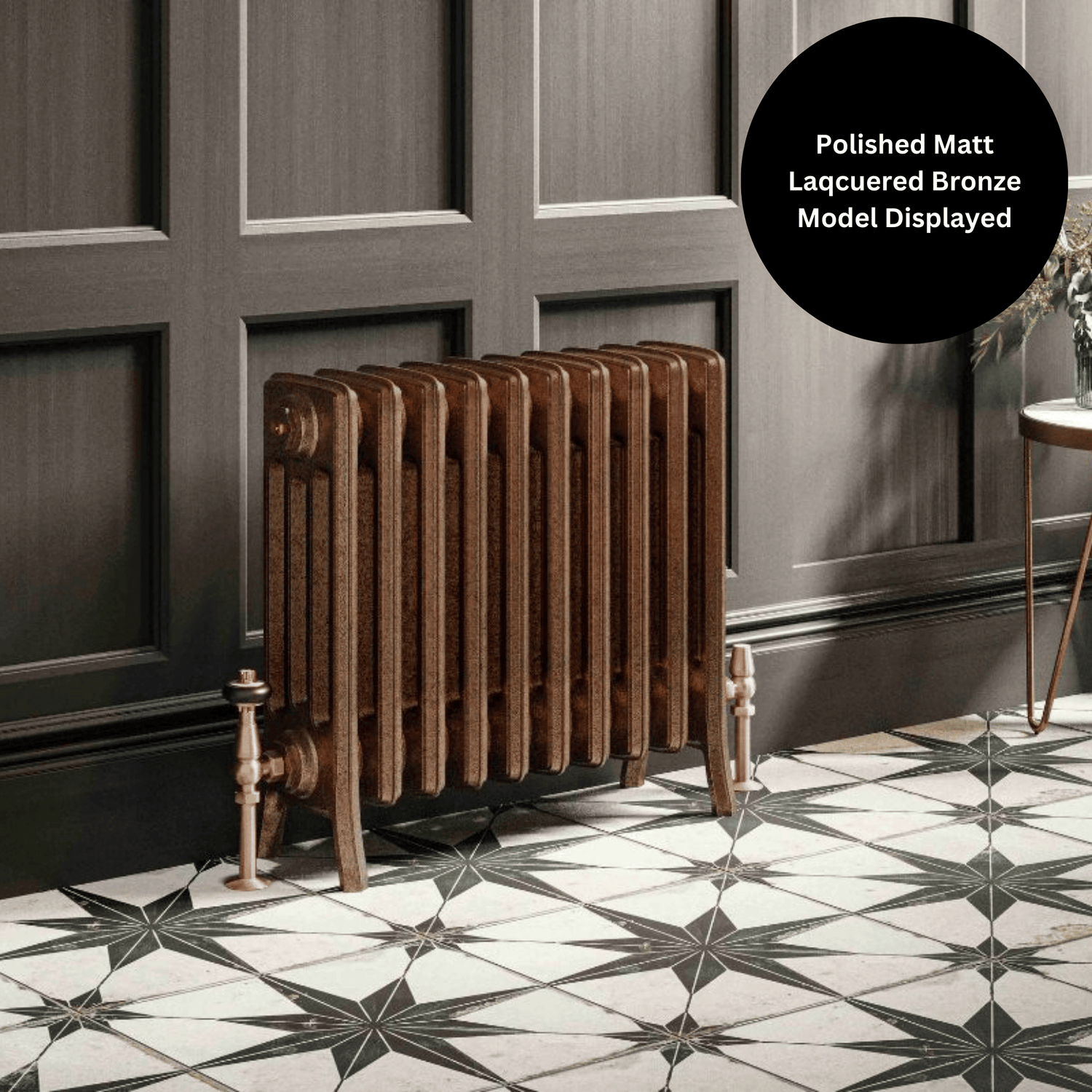 DQ Made to Measure 4 Column Cast Iron Radiator Section - 355mm x 60mm - Standard Colour - CR4/360-SC