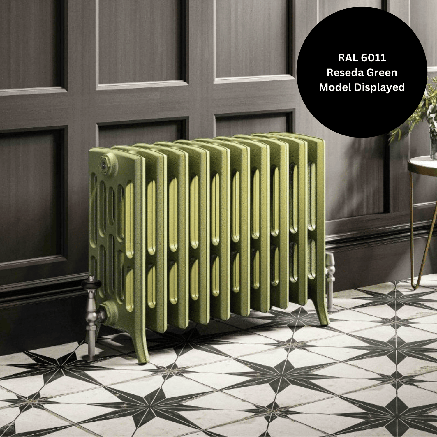 DQ Made to Measure 6 Column Cast Iron Radiator Section - 475mm x 60mm - Standard Colour - CR6/485-SC