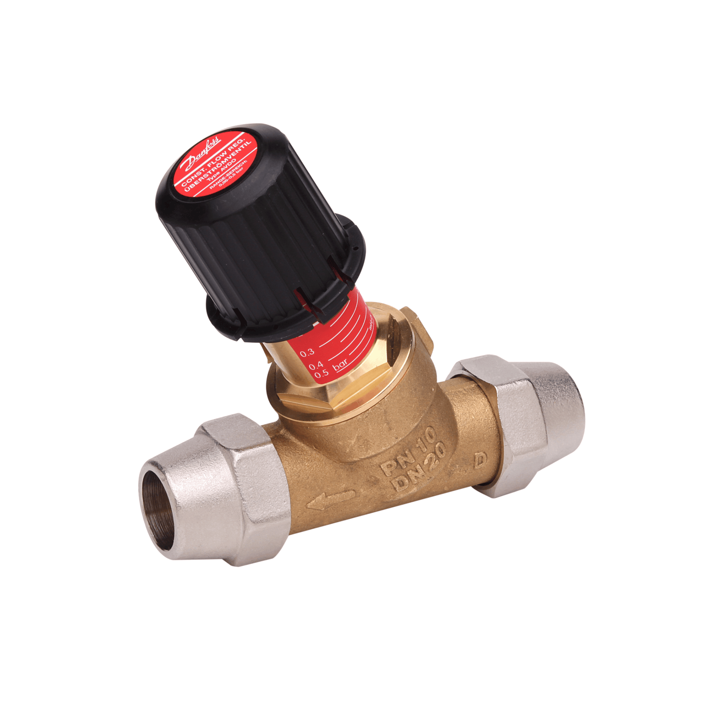 Danfoss AVDO 20 Automatic Bypass Valve - Straight - 22mm - 003L6122