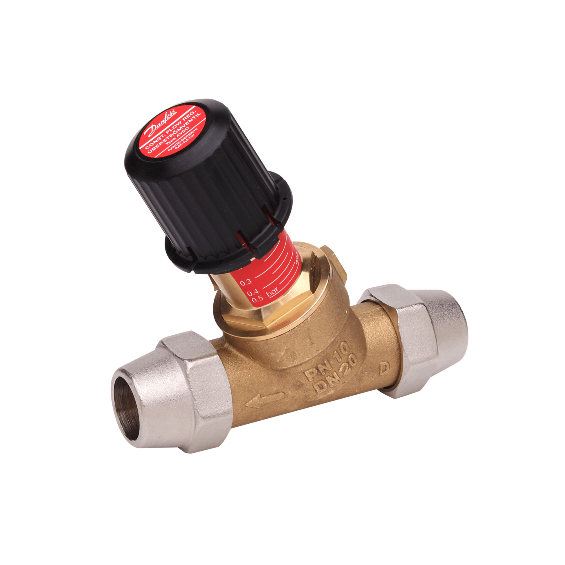 Danfoss AVDO 20 Automatic Bypass Valve - Straight - 22mm - 003L6122