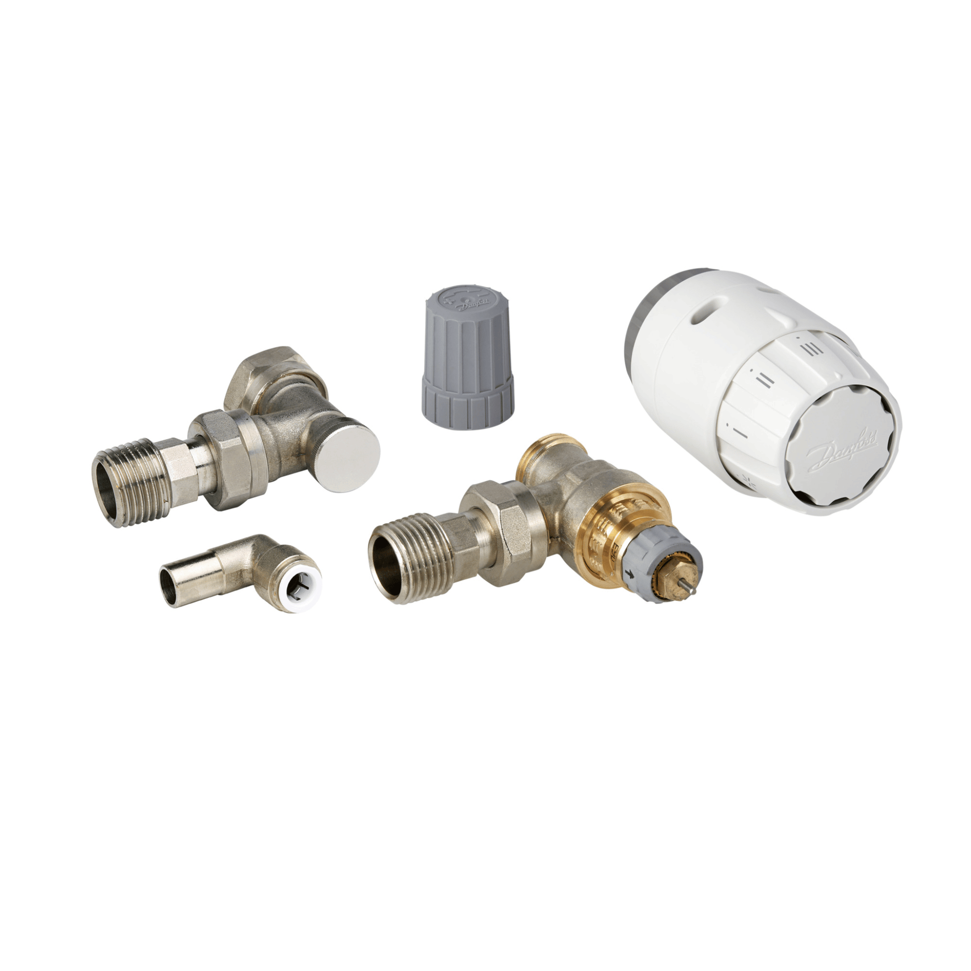 Danfoss RAS-C2 Radiator Pack 6007 - Angle - 15mm x 10mm - 013G6007