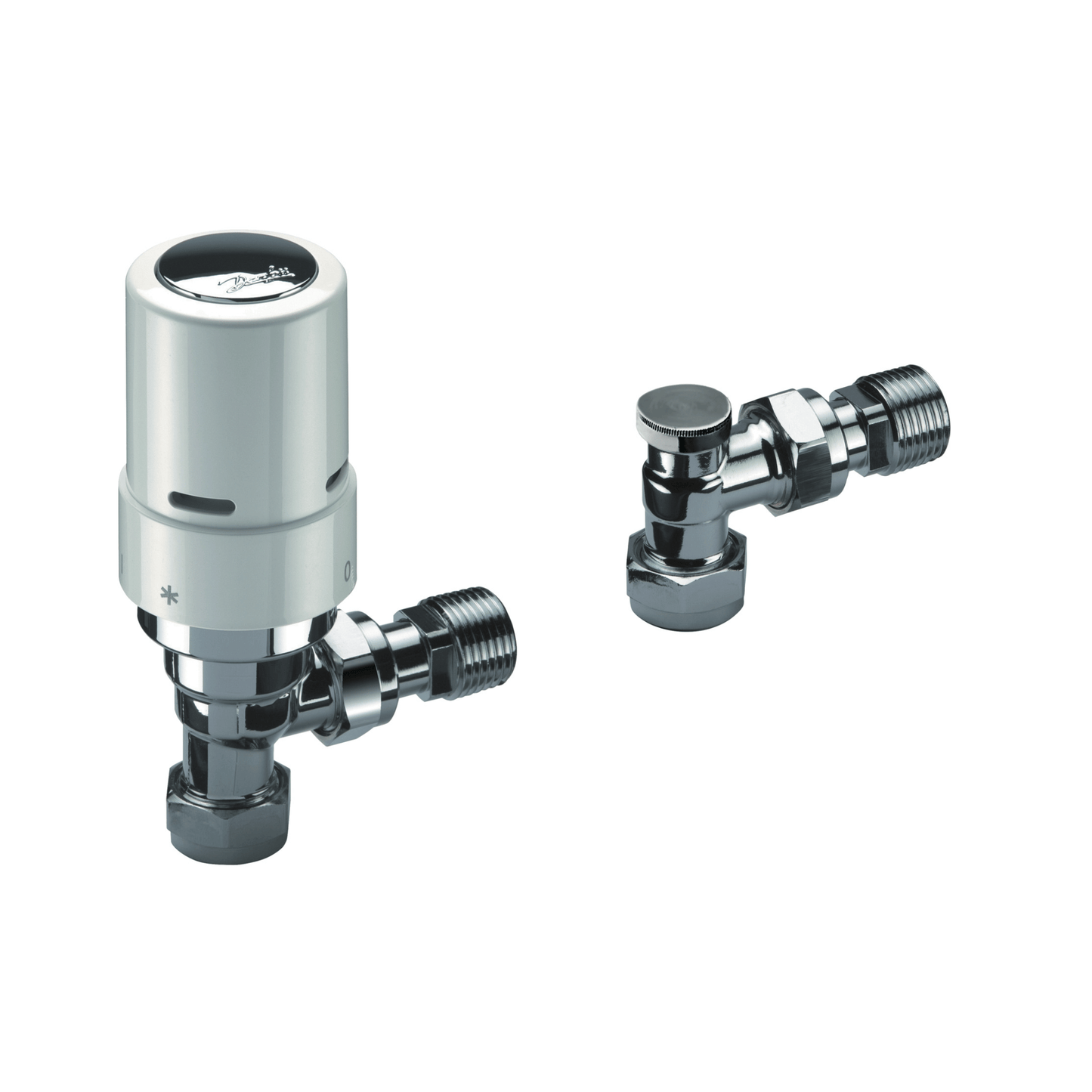Danfoss RAS-D2 Radiator Pack - Angle - 10/15mm - White - 013G6017