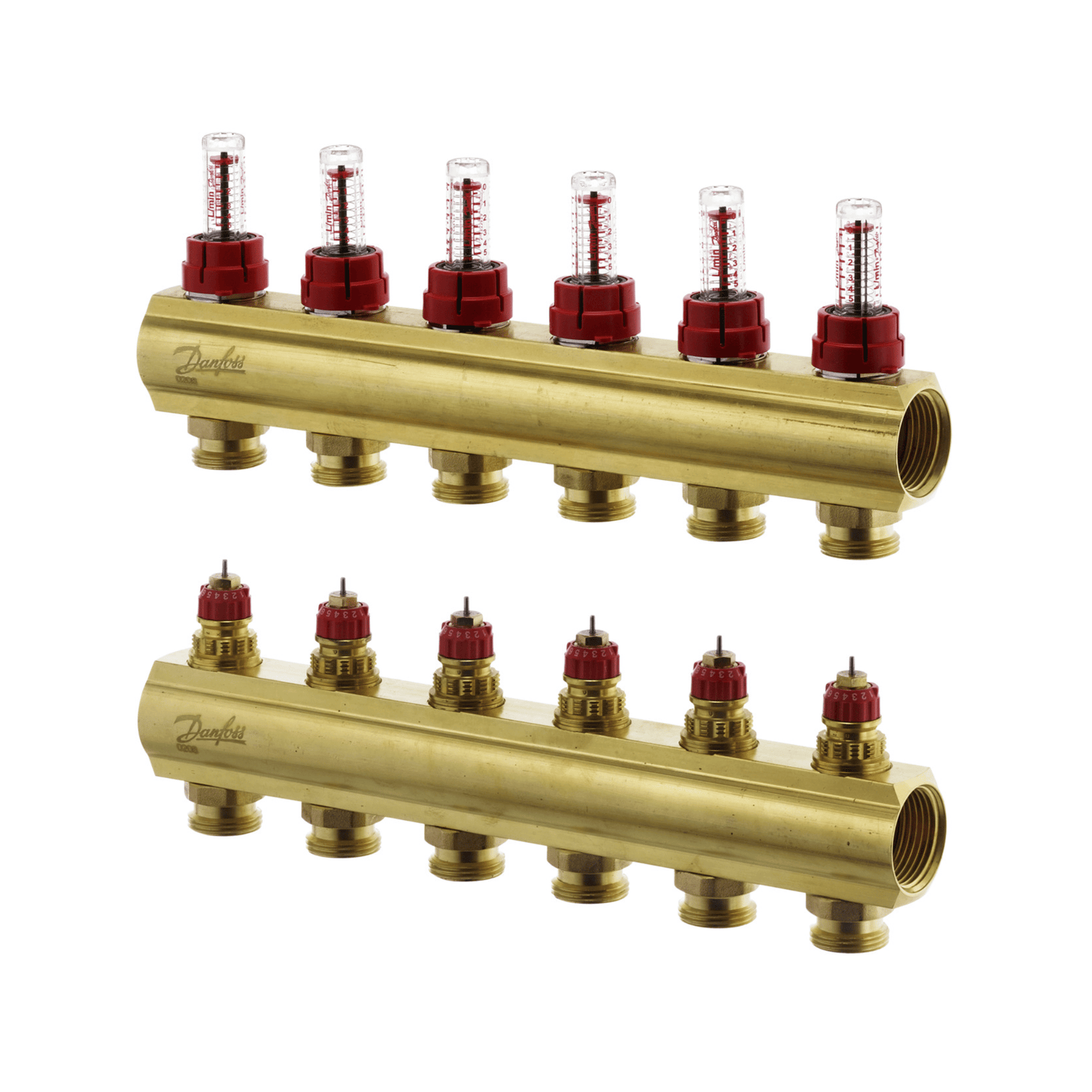 Danfoss FHF-F Manifold with Flowmeters - 6 Port - 088U0526
