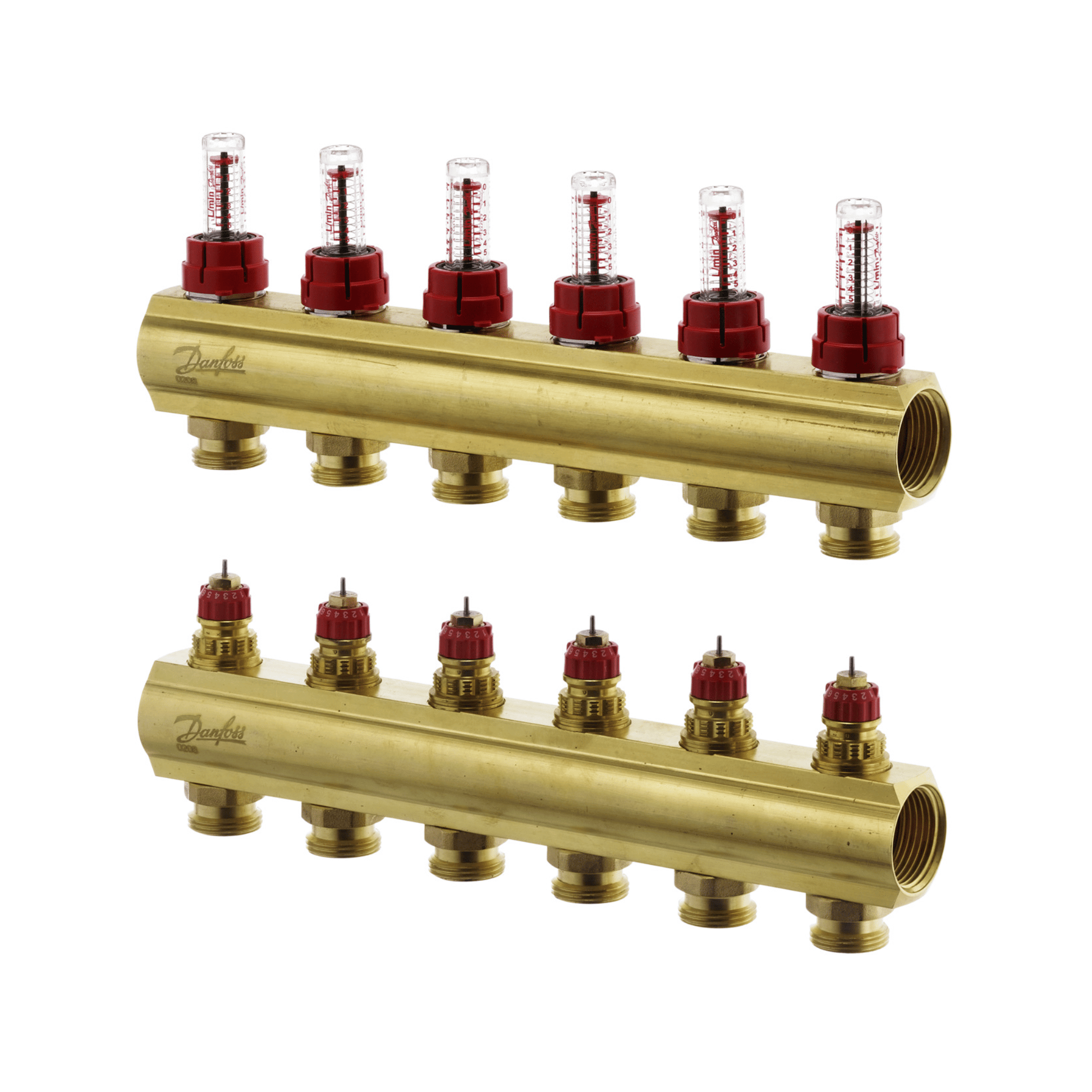 Danfoss FHF-F Manifold with Flowmeters - 6 Port - 088U0526