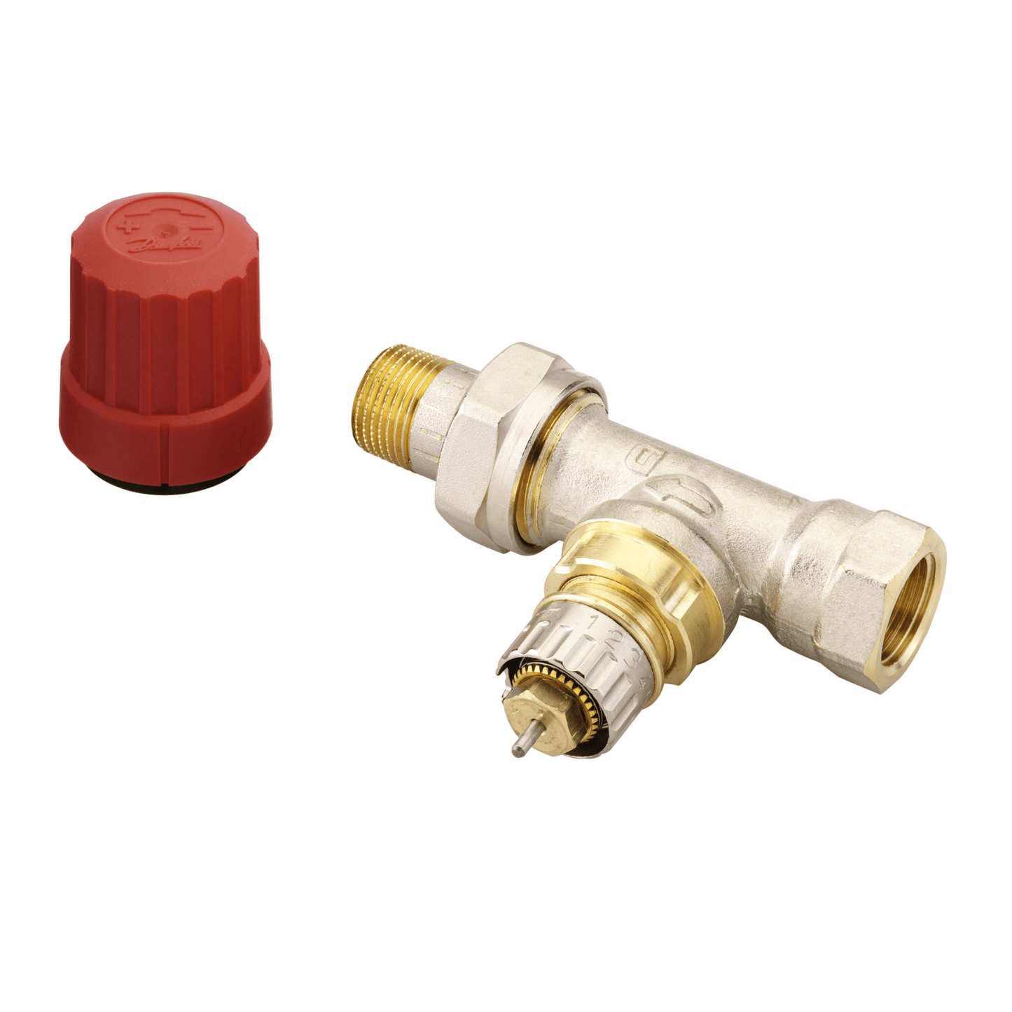 Danfoss Normal Flow Presetting Valve Type RA-N 10 - Series D - Straight - 3/8" - 013G0032