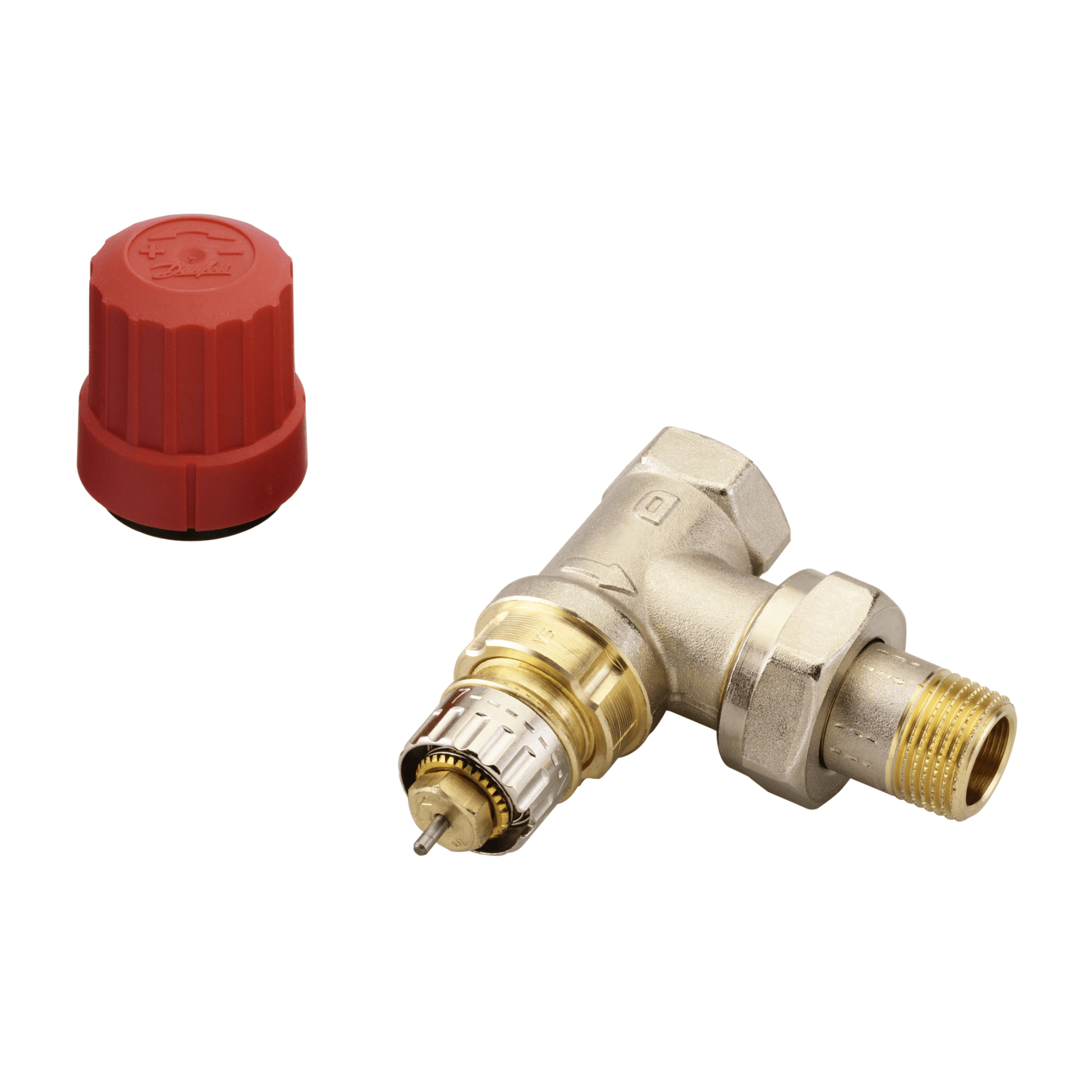 Danfoss Normal Flow Presetting Valve Type RA-N 10 - Series D - Angle - 3/8" - 013G0031