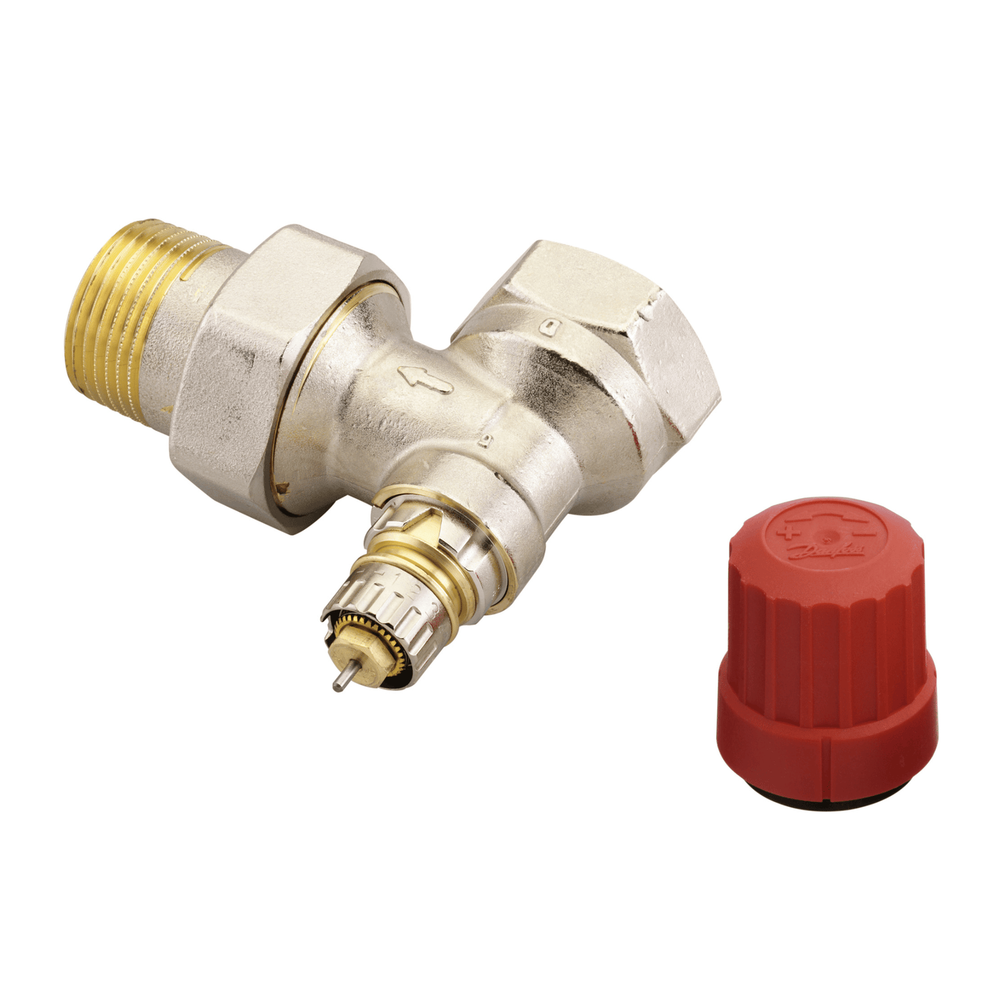 Danfoss Normal Flow Presetting Valve Type RA-N 25 - Series D - Angle - 1" - 013G0037