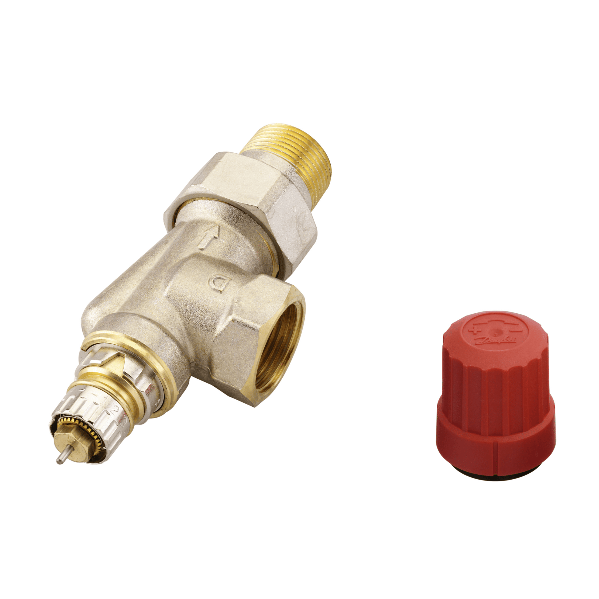 Danfoss Normal Flow Presetting Valve Type RA-N 20 - Series D - Horizontal Angle - 3/4" - 013G0155