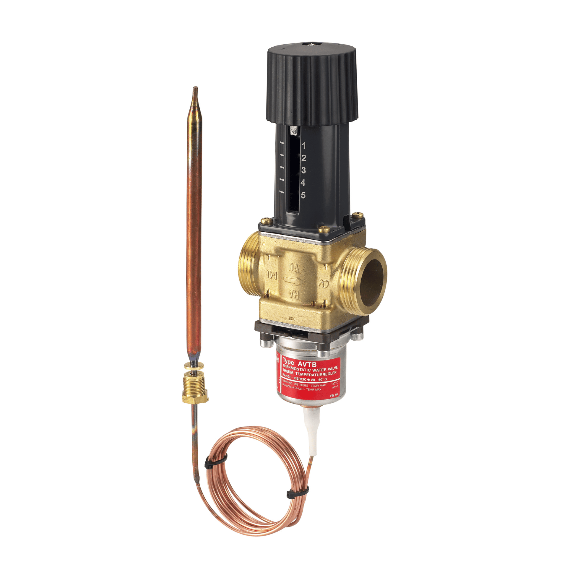Danfoss AVTB Thermostatic Valve - 30-100°C - DN 15 - 003N5141