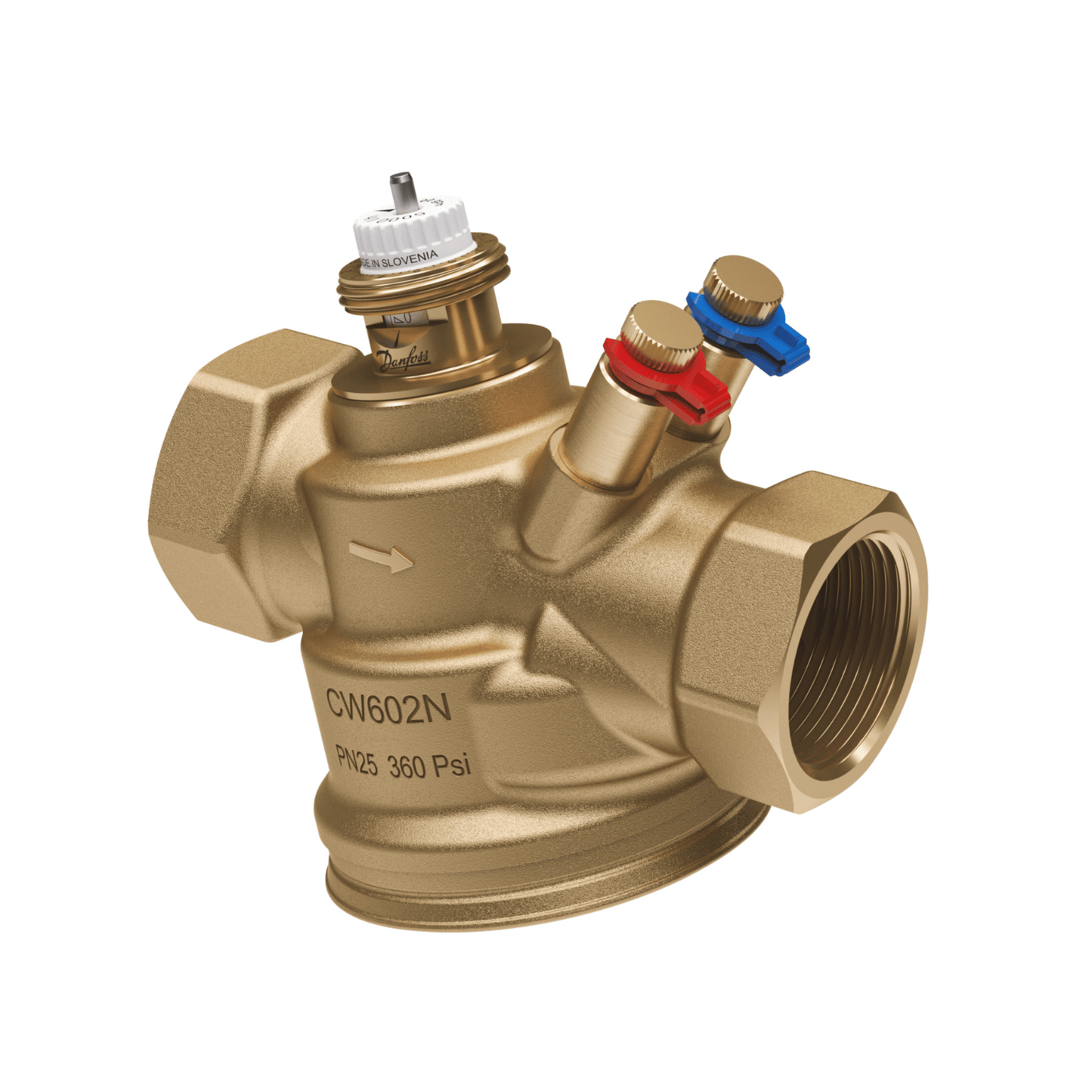 Danfoss AB-QM 4.0 DN 32 High Flow Pressure Indepenent Balancing & Control Valve with Test Plugs - Internal Thread - 003Z8308