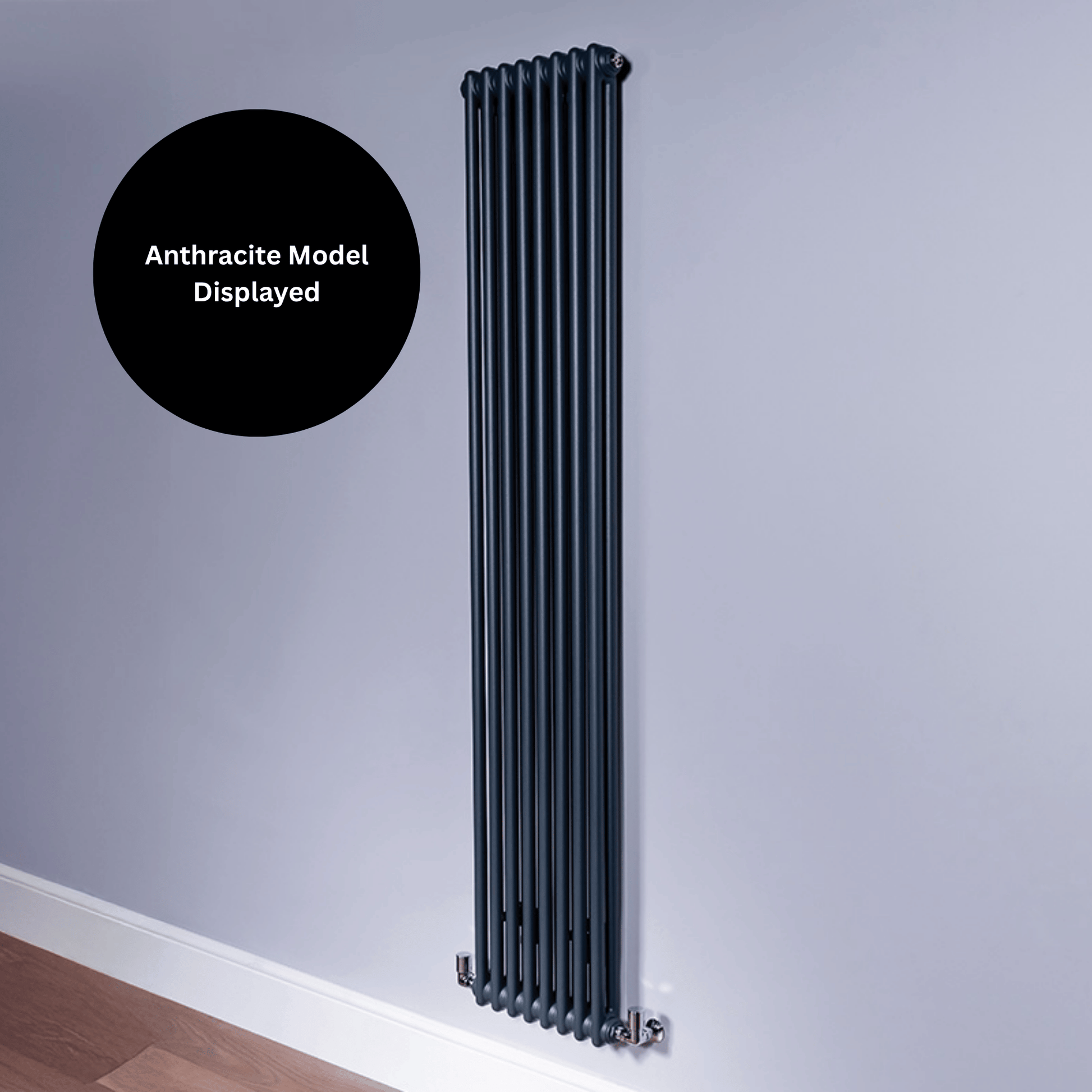DQ Ardent 2 Column Vertical Radiator - 1800mm x 392mm - RAL Colour/DQ Finishes/DQ Finishes - AM2.1800/8-F