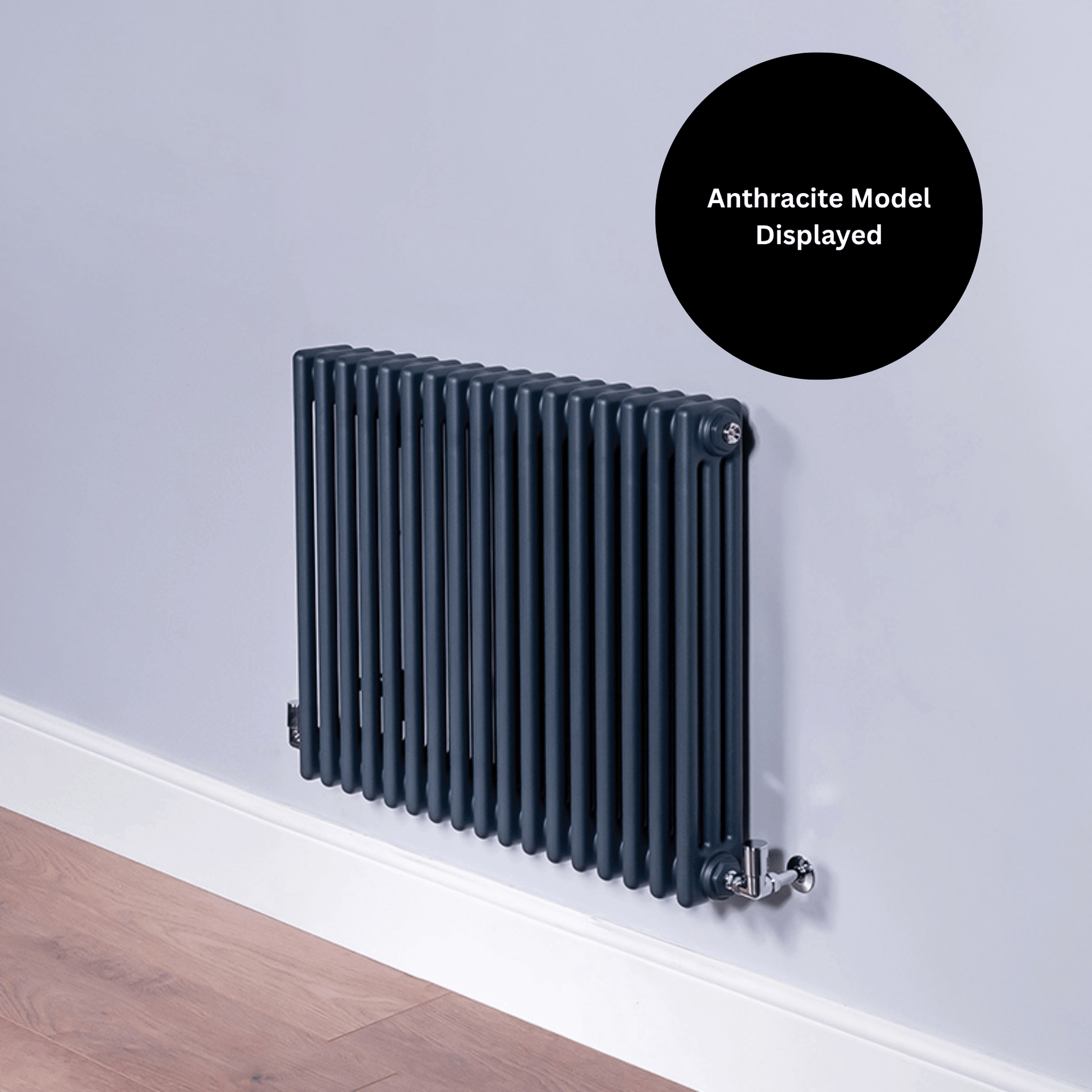 DQ Ardent 3 Column Horizontal Radiator - 300mm x 1220mm - RAL Colour/DQ Finishes/DQ Finishes - AM3.300/26-F