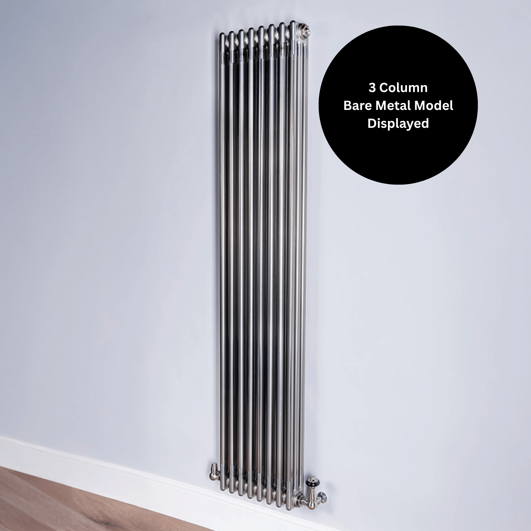 DQ Ardent 2 Column Vertical Radiator - 1500mm x 530mm - Lacquered Fini ...
