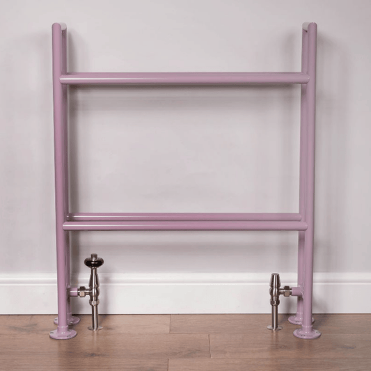 DQ Bale Floor Mounted Towel Rail - 850mm x 750mm - RAL Colour/DQ Finishes - BALE-F