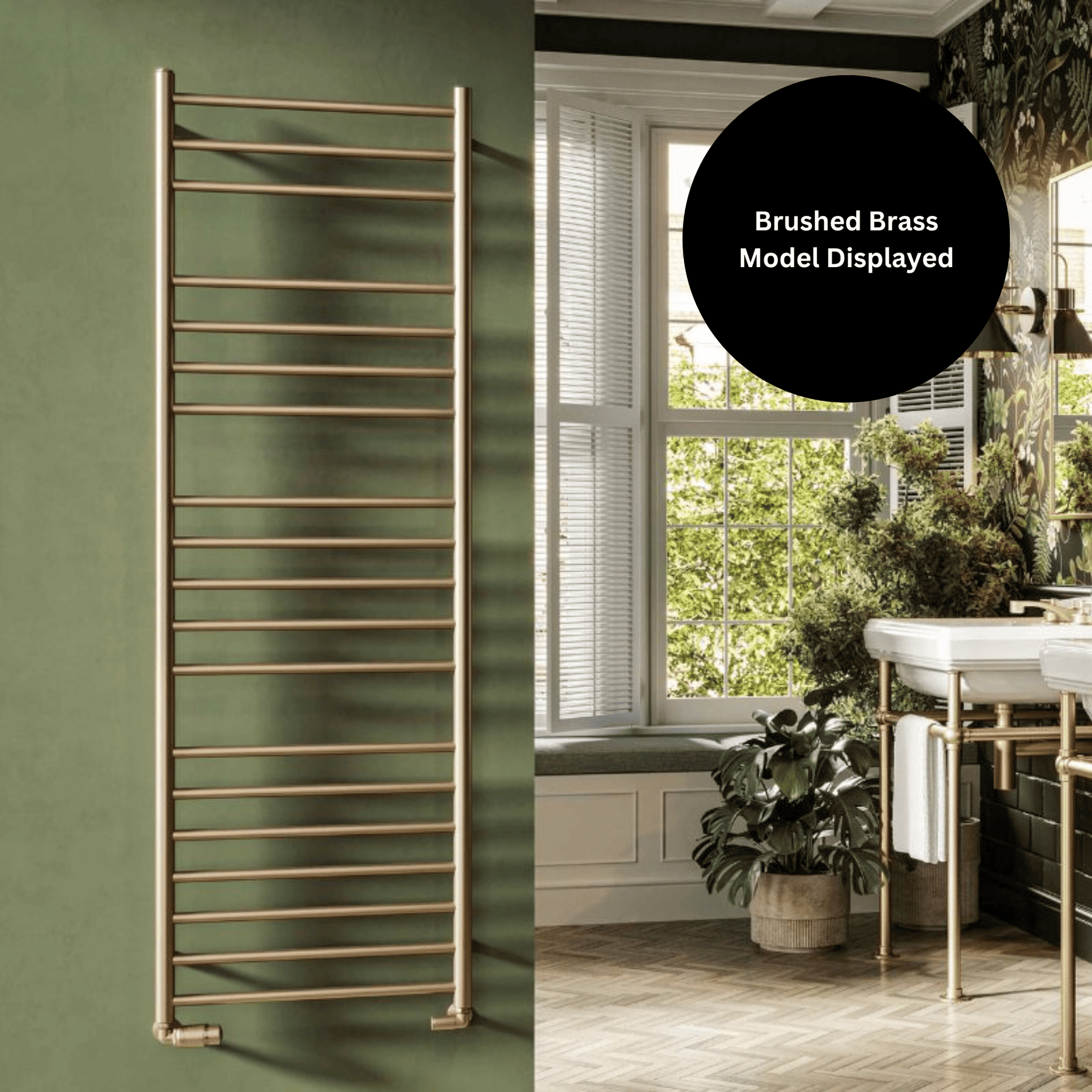 DQ Bonham Towel Rail - 1540mm x 500mm - Brushed Nickel - BONHAM50/160-BN